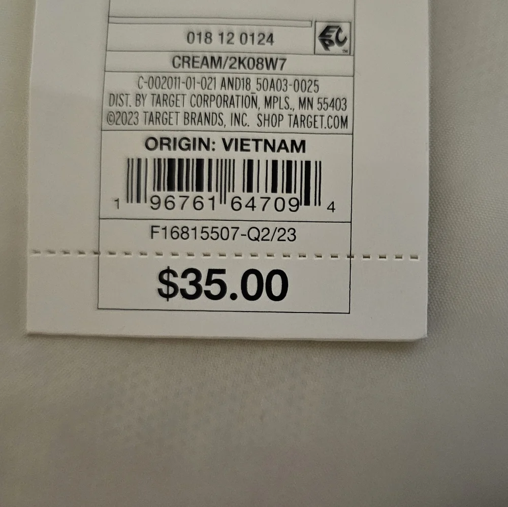NWT A New Day Cream Puffer Jacket/Coat Water Resistant - Picture 8 of 10